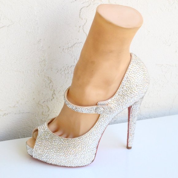 Christian Louboutin Bana Custom Swarovski Crystal Pumps - Picture 2 of 12